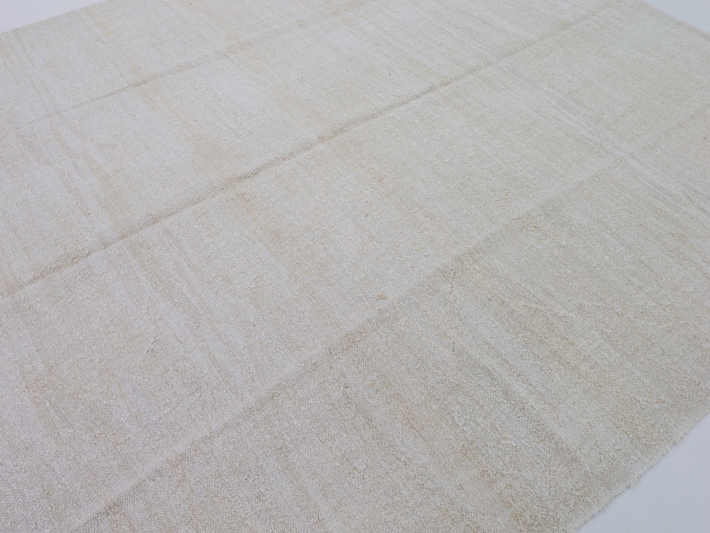 Vintage Kilim Rug, Handmade Faded Kilim Rug, Turkish Unique Kilim Rug, Large Rug, White Hemp Rug, Kilim Rug 8x11, Oversize Kilim Rug, 9900