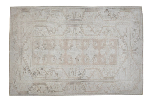 Area Rug, Rug 4x6, Vintage Rug, Handmade Rug, Turkish Rug, Oushak Rug, Scandinavian Rug, Beige Rug, Turkey Rug, Vintage Carpet, 12452
