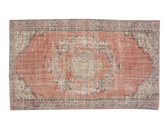 Turkish Vintage Oushak Rug, Handmade Area Antique Rug, Neutral Floor Rug, Bohemian Rug, Office Rug, Turkey Rug, Carpet Rug, Rug 5x8, 11567