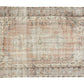 Handmade Area Rug, Turkish Vintage Rug, Oushak Antique Rug, Neutral Faded Rug, Office Rug, Turkish Carpet, Bohemian Rug, Rug 5x7, 11566