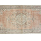 Vintage Oushak Rug, Turkish Handmade Area Rug, Neutral Faded Rug, Anatolia Rug, Turkey Rug, Bohemian Rug, Bedroom Rug, Rug 5x9, 11564
