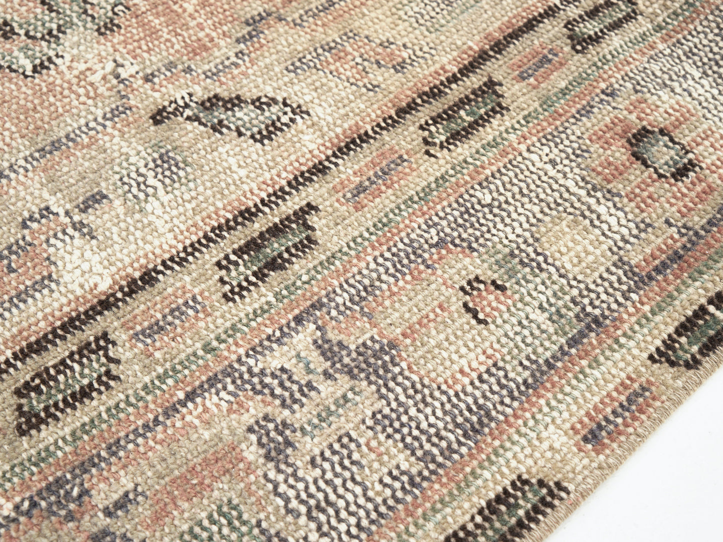 Handmade Area Rug, Turkish Vintage Rug, Oushak Antique Rug, Neutral Faded Rug, Office Rug, Turkish Carpet, Bohemian Rug, Rug 5x7, 11566