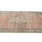 Vintage Oushak Rug, Turkish Handmade Area Rug, Neutral Faded Rug, Anatolia Rug, Turkey Rug, Bohemian Rug, Bedroom Rug, Rug 5x9, 11564