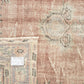 Handmade Area Rug, Turkish Vintage Rug, Oushak Antique Rug, Neutral Faded Rug, Office Rug, Turkish Carpet, Bohemian Rug, Rug 5x7, 11566
