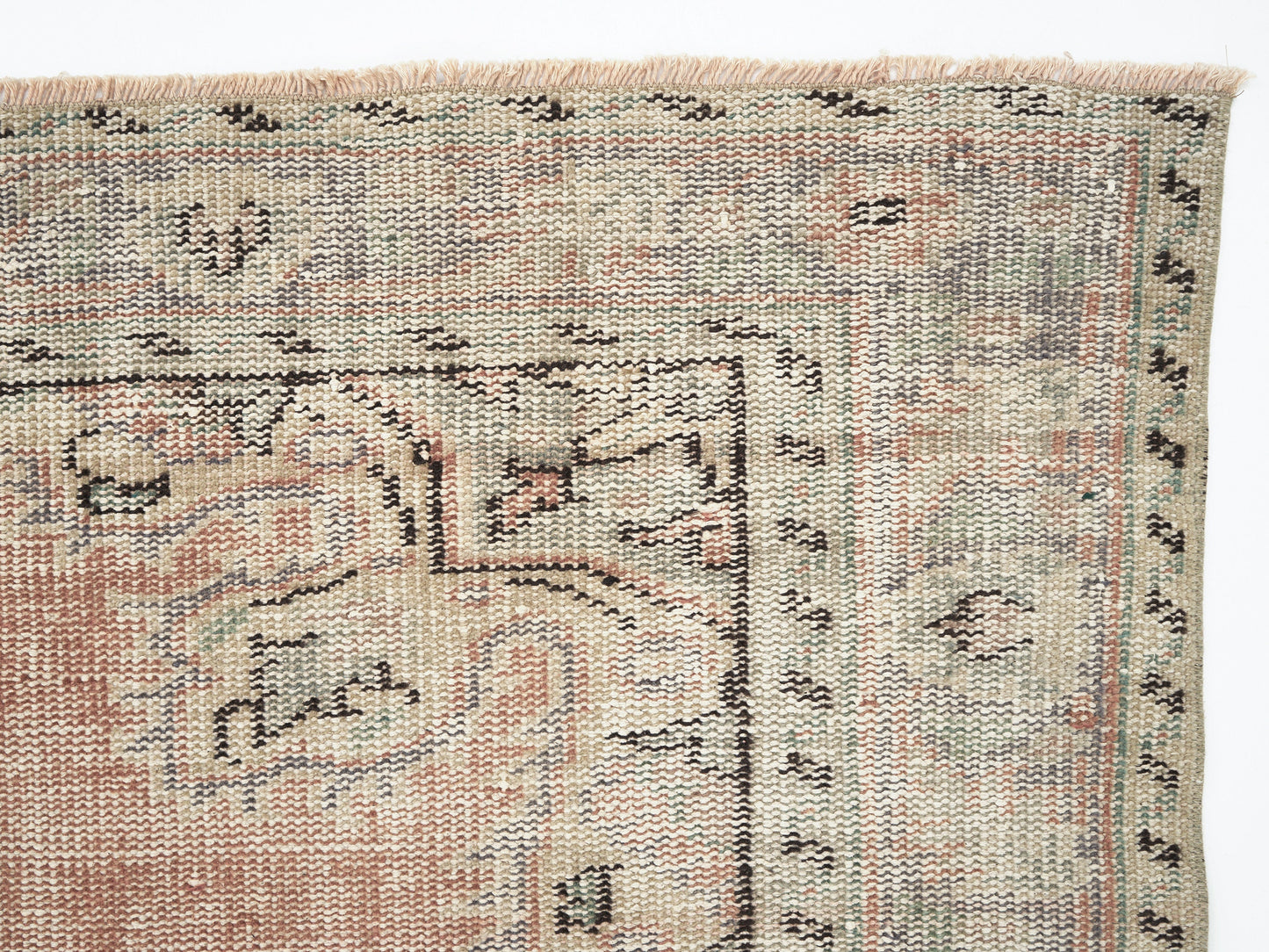 Vintage Oushak Rug, Turkish Handmade Area Rug, Neutral Faded Rug, Anatolia Rug, Turkey Rug, Bohemian Rug, Bedroom Rug, Rug 5x9, 11564