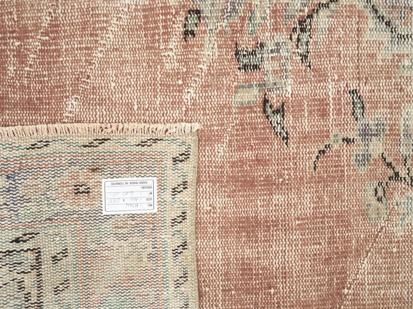 Vintage Oushak Rug, Turkish Handmade Area Rug, Neutral Faded Rug, Anatolia Rug, Turkey Rug, Bohemian Rug, Bedroom Rug, Rug 5x9, 11564