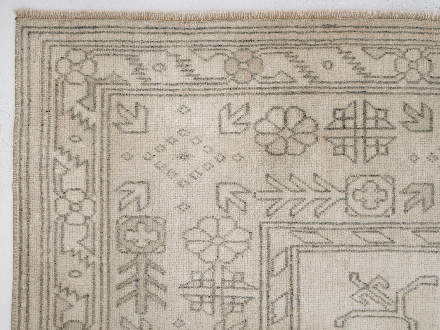 Turkish Rug 8x11, Handmade Area Unique Rug, Vintage Oushak Rug, Neutral Rug, Large Rug, Living Room Rug, Oversize Rug, Oushak Carpet, 12269