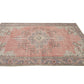Handmade Area Rug, Vintage Oushak Antique Rug, Turkish Eclectic Rug, Anatolia Rug, Neutral Faded Rug, Living Room Rug, Rug 6x10, 12094