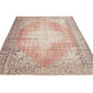 Oushak Vintage Rug, Turkish Handmade Antique Rug, Area Eclectic Rug, Living Room Rug, Bohemian Rug, Carpet Rug, Rug 6x9, Turkey Rug, 11533