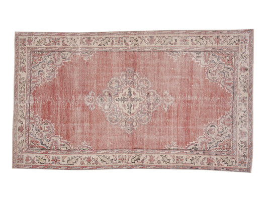 Turkish Rug, Oushak Rug Vintage Rug, Handmade Rug, Area Rug, Anatolia Rug, Neutral Rug, Office Rug, Bohemian Rug, Turkey Rug, Rug 5x9, 12069