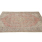 Handmade Oushak Eclectic Rug, Vintage Area Faded Rug, Rug 6x9, Living Room Rug, Bohemian Rug, Turkish Antique Rug, Neutral Floor Rug, 11558