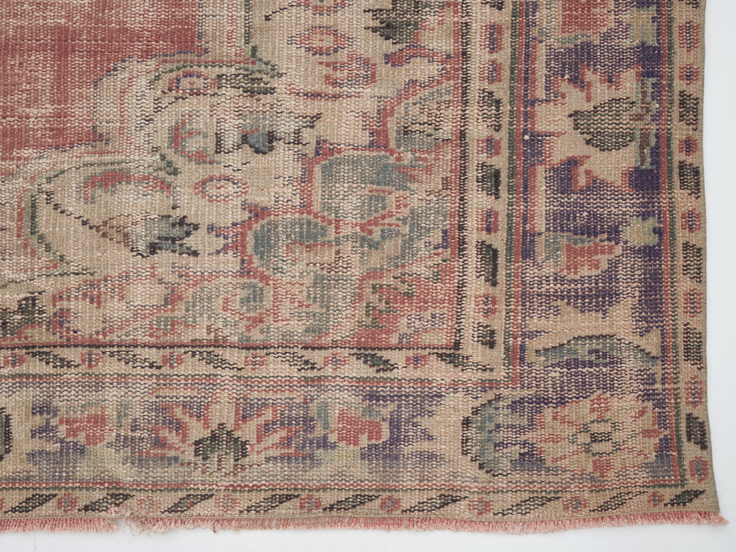 Oushak Vintage Rug, Turkish Handmade Antique Rug, Area Eclectic Rug, Living Room Rug, Bohemian Rug, Carpet Rug, Rug 6x9, Turkey Rug, 11533