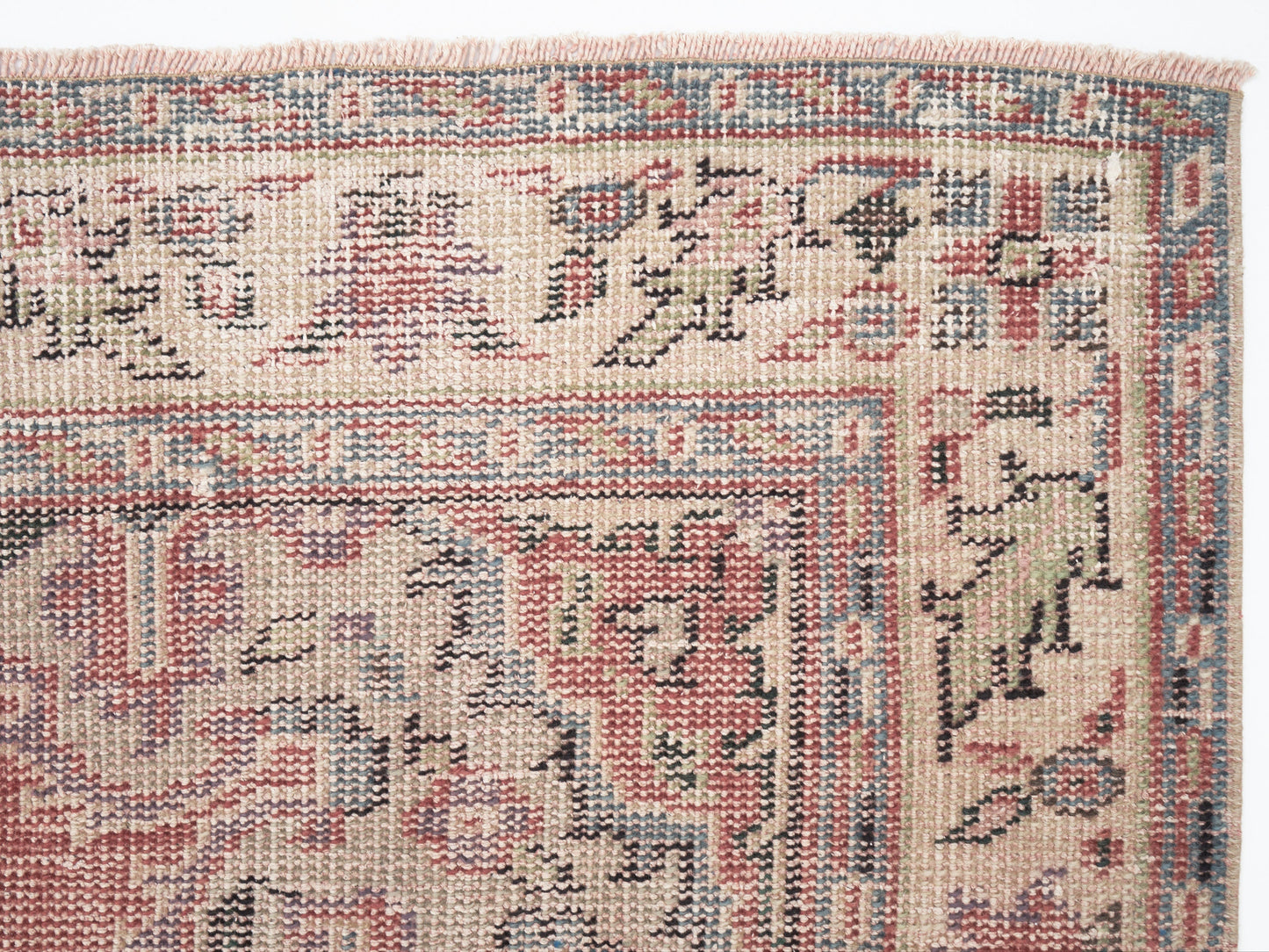 Turkish Rug, Oushak Rug Vintage Rug, Handmade Rug, Area Rug, Anatolia Rug, Neutral Rug, Office Rug, Bohemian Rug, Turkey Rug, Rug 5x9, 12069