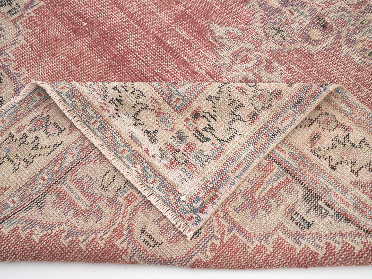 Turkish Rug, Oushak Rug Vintage Rug, Handmade Rug, Area Rug, Anatolia Rug, Neutral Rug, Office Rug, Bohemian Rug, Turkey Rug, Rug 5x9, 12069