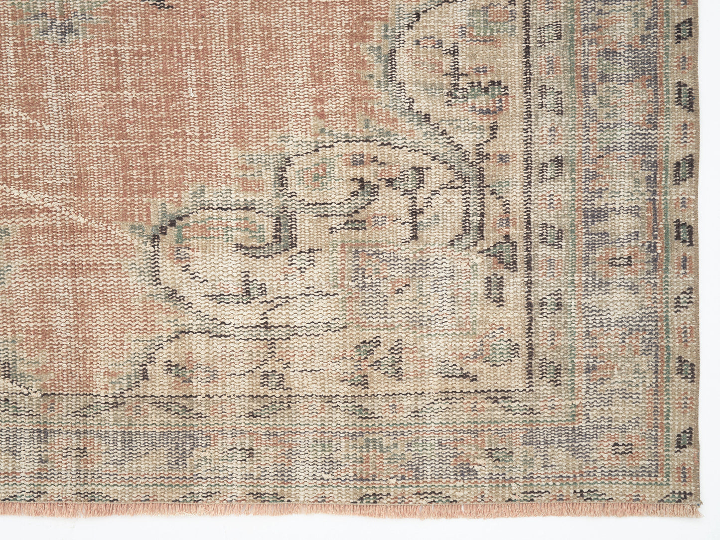 Vintage Rug, Turkish Rug, Area Rug, Oushak Rug, Handmade Rug, Neutral Rug, Bedroom Rug, Scandinavian Rug, Turkish Carpet, Rug 5x7, 12072