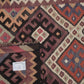 Handmade Oushak Runner Rug, Turkish Antique Runner Rug, Vintage Eclectic Runner Rug, Kitchen Runner, Kilim Runner, Runner Rug 3x13, 11264