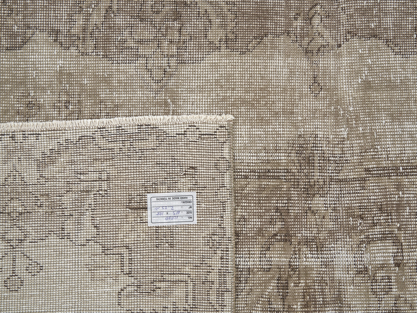 Vintage Handmade Area Rug, Turkish Oushak Faded Rug, Anatolia Rustic Rug, Vintage Carpet, Rug 4x8, Living Room Rug, Primitive Rug, 12080