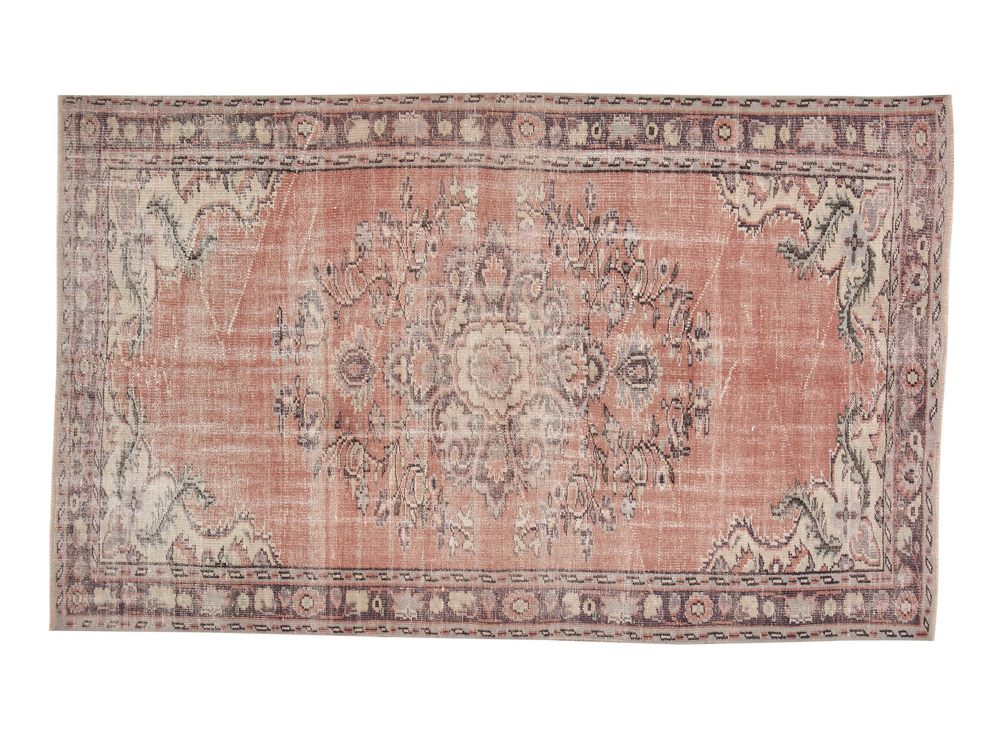 Turkish Rug, Handmade Rug, Area Rug, Vintage Rug, Oushak Rug, Anatolia Rug, Bohemian Rug, Living Room Rug, Carpet Rug, Rug 5x8, 12104
