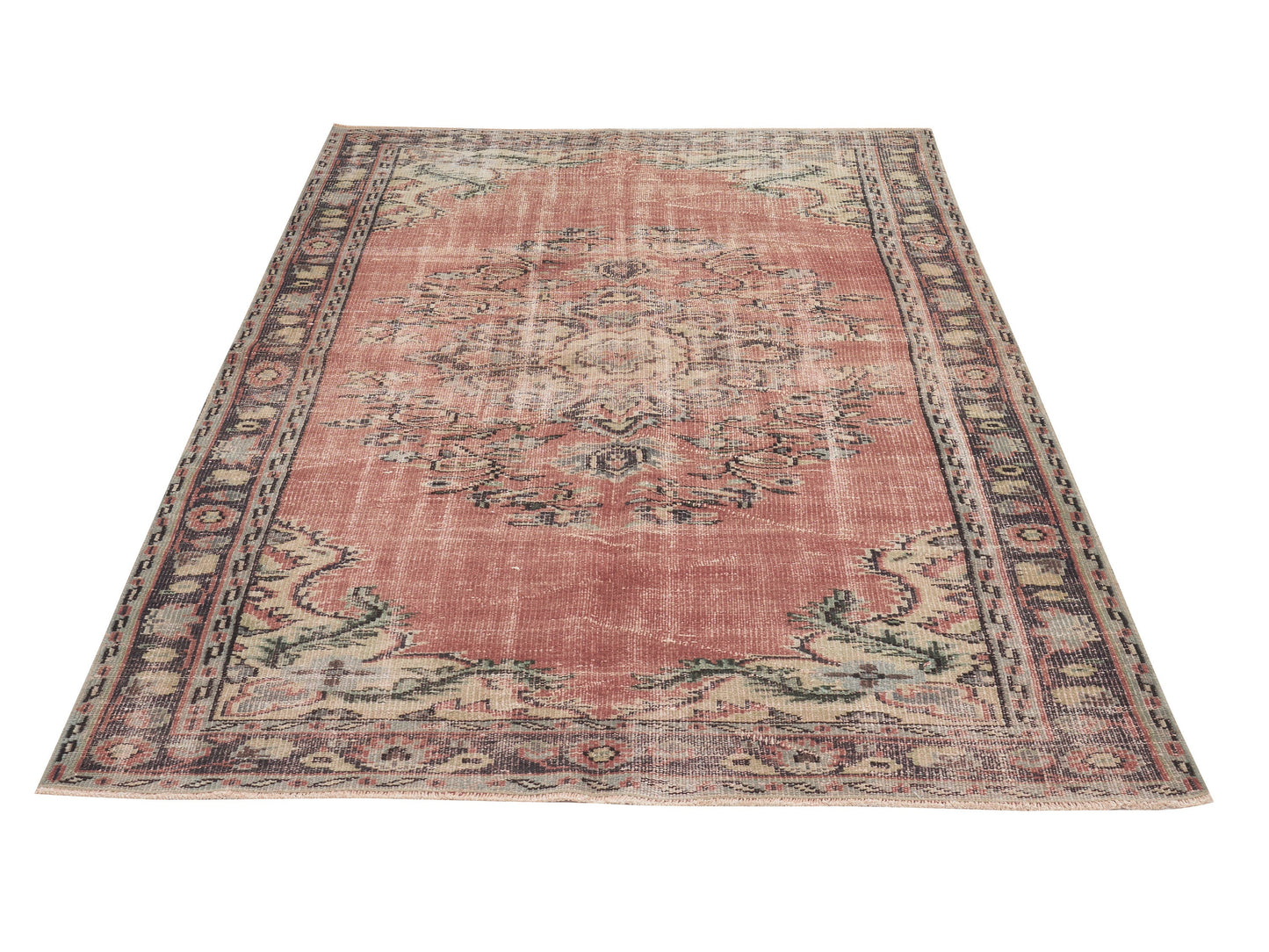 Turkish Rug, Handmade Rug, Area Rug, Vintage Rug, Oushak Rug, Anatolia Rug, Bohemian Rug, Living Room Rug, Carpet Rug, Rug 5x8, 12104
