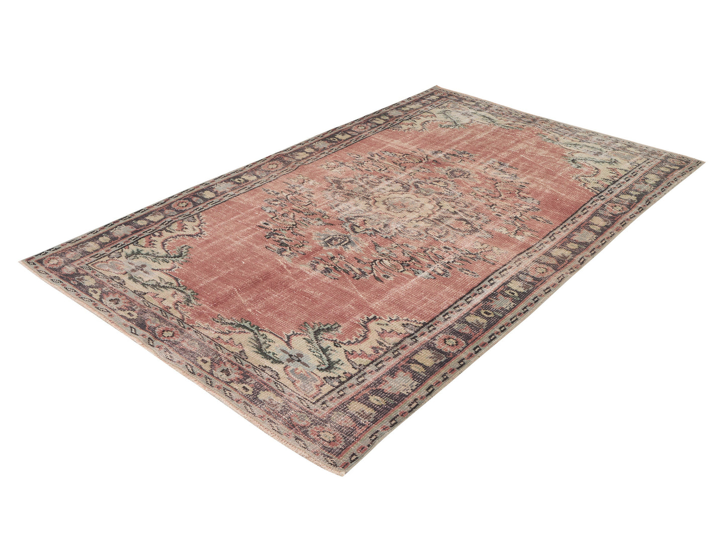 Turkish Rug, Handmade Rug, Area Rug, Vintage Rug, Oushak Rug, Anatolia Rug, Bohemian Rug, Living Room Rug, Carpet Rug, Rug 5x8, 12104