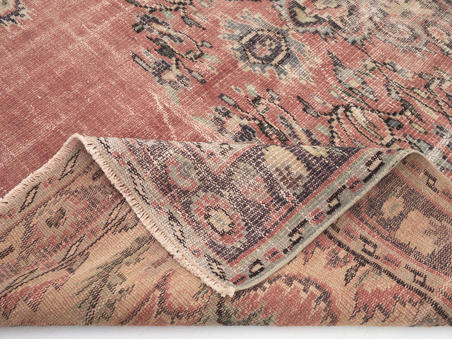 Turkish Rug, Handmade Rug, Area Rug, Vintage Rug, Oushak Rug, Anatolia Rug, Bohemian Rug, Living Room Rug, Carpet Rug, Rug 5x8, 12104