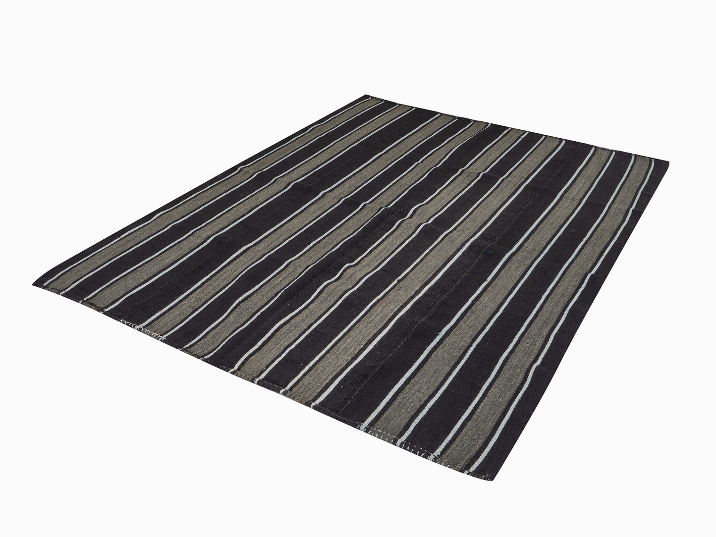 Area Kilim Rug, Vintage Kilim, Turkish Kilim, Handmade Striped Kilim Rug, Rug Kilim, Goat Hair Rug, Bedroom Rug, Kilim Rug 6x8, 12548