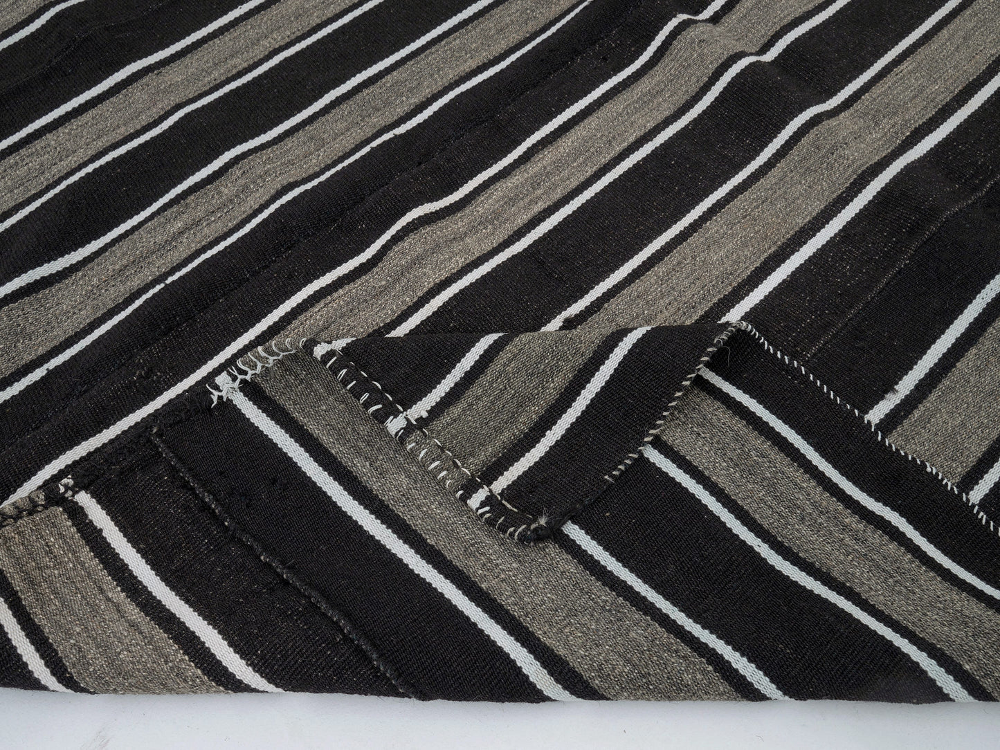 Area Kilim Rug, Vintage Kilim, Turkish Kilim, Handmade Striped Kilim Rug, Rug Kilim, Goat Hair Rug, Bedroom Rug, Kilim Rug 6x8, 12548