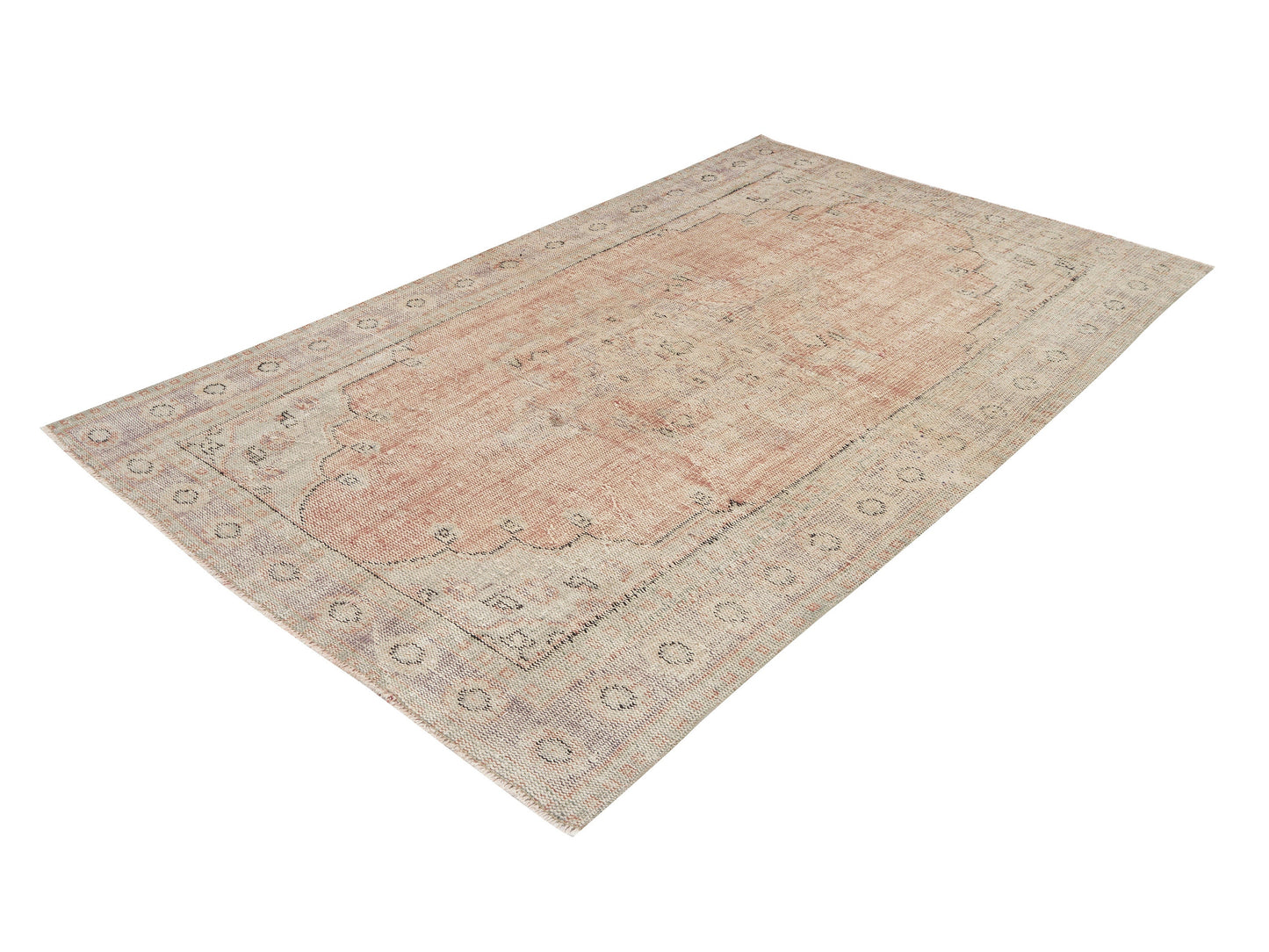 Handmade Vintage Rug, Turkish Oushak Antique Rug, Area Eclectic Rug, Office Rug, Anatolia Rug, Turkey Rug, Vintage Carpet, Rug 6x9, 12148