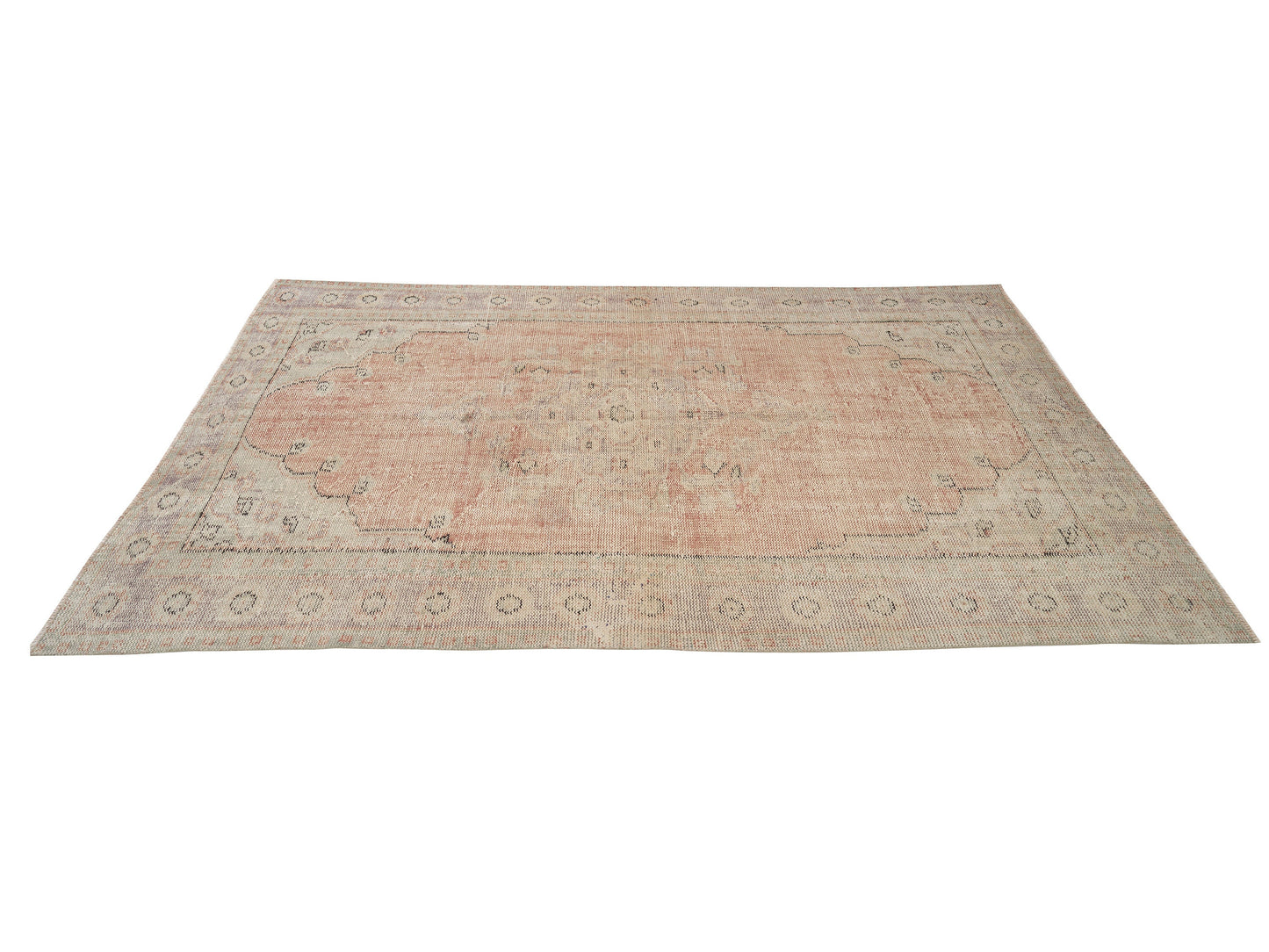 Handmade Vintage Rug, Turkish Oushak Antique Rug, Area Eclectic Rug, Office Rug, Anatolia Rug, Turkey Rug, Vintage Carpet, Rug 6x9, 12148