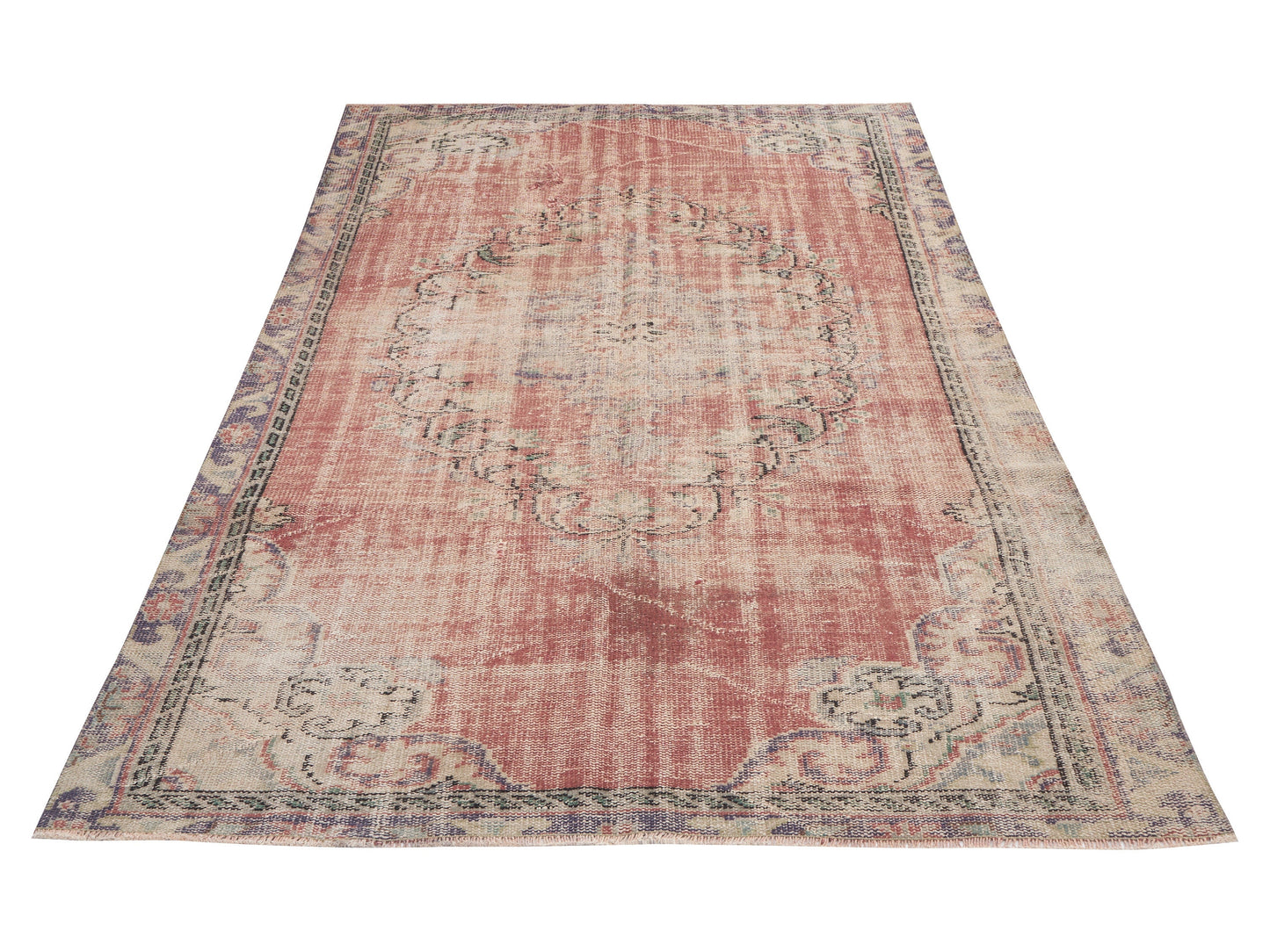 Turkish Handmade Area Rug, Vintage Oushak Antique Rug, Neutral Floor Rug, Bedroom Rug, Carpet Rug,Bohemian Rug, Anatolia Rug, Rug 5x9, 12140