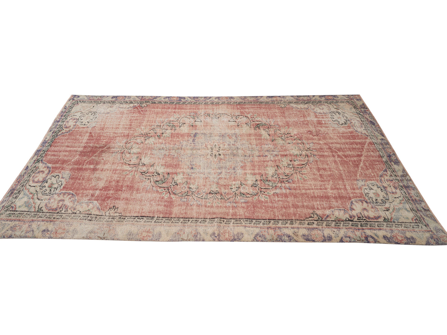 Turkish Handmade Area Rug, Vintage Oushak Antique Rug, Neutral Floor Rug, Bedroom Rug, Carpet Rug,Bohemian Rug, Anatolia Rug, Rug 5x9, 12140