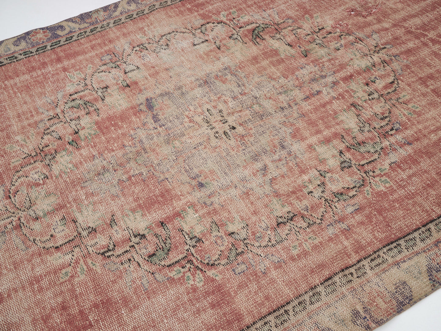 Turkish Handmade Area Rug, Vintage Oushak Antique Rug, Neutral Floor Rug, Bedroom Rug, Carpet Rug,Bohemian Rug, Anatolia Rug, Rug 5x9, 12140