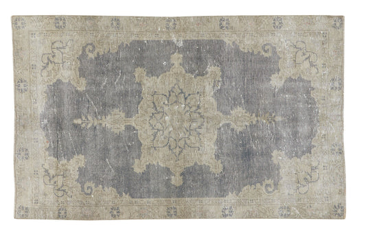 Vintage Handmade Rug, Turkish Oushak Rug, Area Rustic Rug, Rug 4x6, Primitive Rug, Living Room Rug, Turkish Carpet, Turkey Rug, 12088