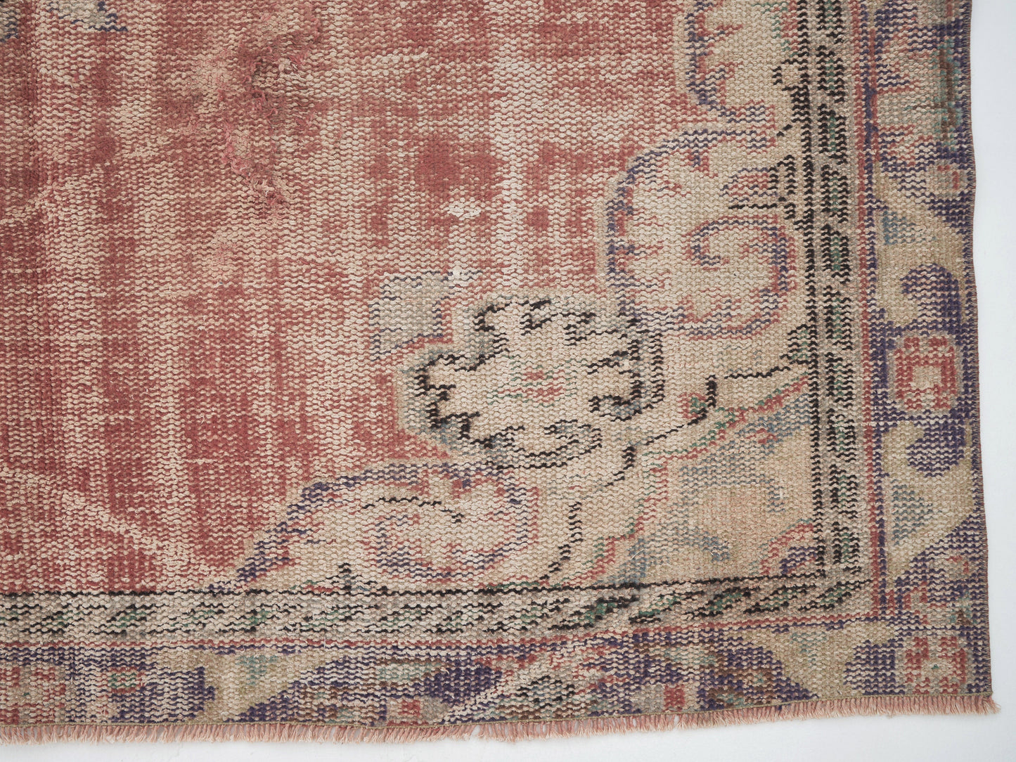 Turkish Handmade Area Rug, Vintage Oushak Antique Rug, Neutral Floor Rug, Bedroom Rug, Carpet Rug,Bohemian Rug, Anatolia Rug, Rug 5x9, 12140
