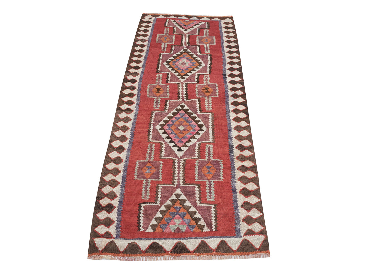 Kilim Runner Rug, Turkish Runner, Vintage Runner, Handmade Runner Rug, Oushak Runner, Rug Runner 3x9, Anatolia Rug, Hallway Runner, 11349