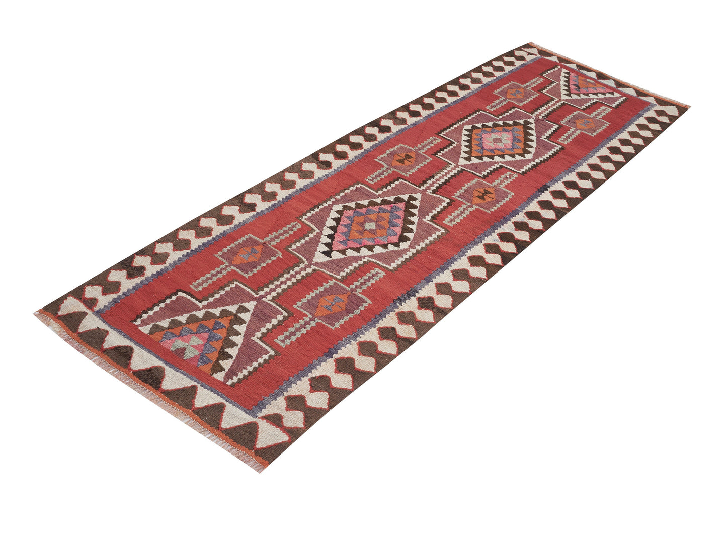 Kilim Runner Rug, Turkish Runner, Vintage Runner, Handmade Runner Rug, Oushak Runner, Rug Runner 3x9, Anatolia Rug, Hallway Runner, 11349