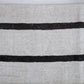 Turkish Vintage Kilim Rug, Handmade Black Striped Kilim Rug, Area Kilim Rug, Oversize Rug, Large Rug, White Hemp Rug, Kilim Rug 9x11, 12274