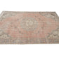 Oushak Vintage Rug, Turkish Handmade Rug, Area Antique Rug, Scandinavian Rug, Kid Room Rug, Neutral Rug, Turkish Carpet, Rug 6x9, 12120