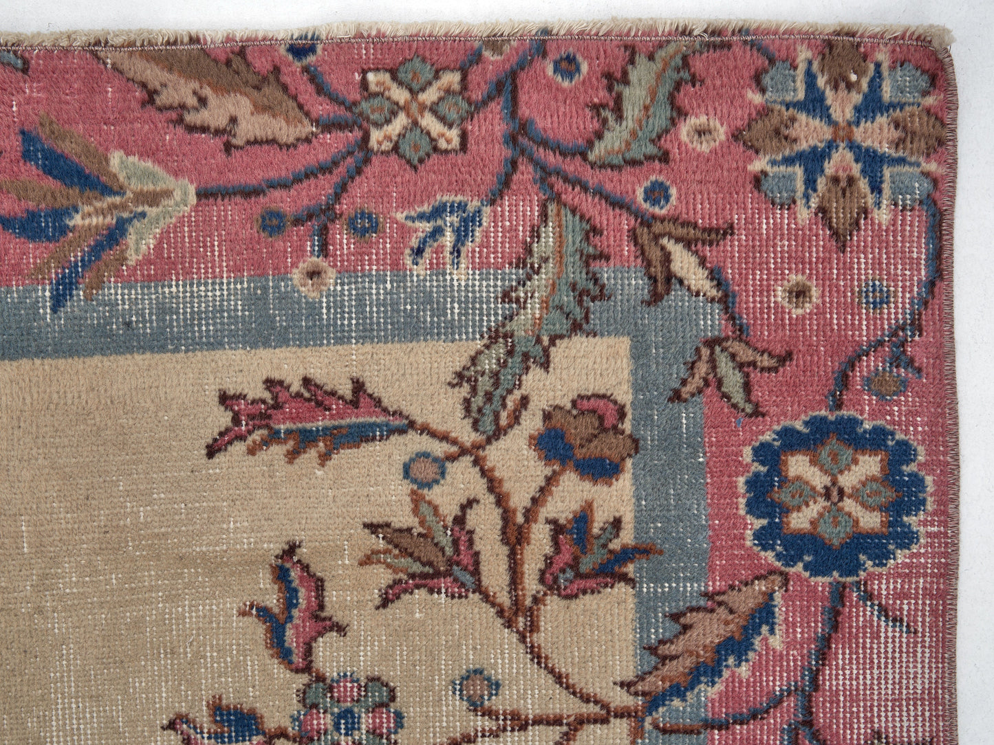 Turkish Vintage Handmade Rug, Oushak Area Faded Rug, Anatolia Antique Rug, Bohemian Rug, Turkey Rug, Vintage Carpet, Rug 4x6, 12233