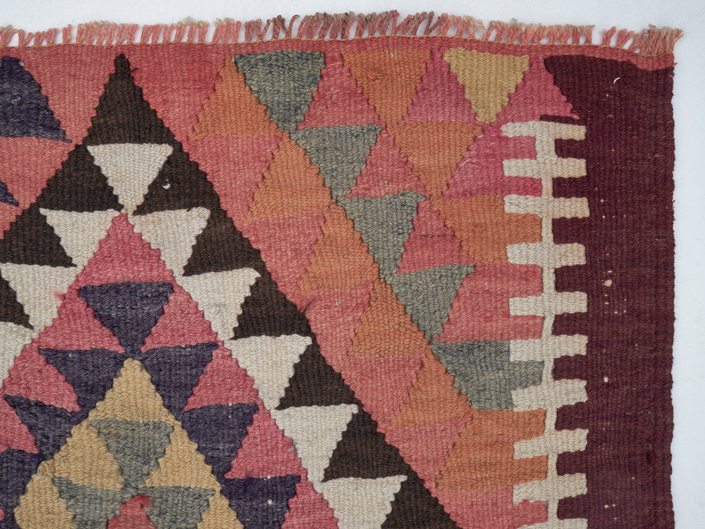 Turkish Vintage Runner Rug, Oushak Faded Runner Rug, Handmade Runner Rug, Kilim Runner, Kitchen Runner, Anatolia Rug, Runner Rug 3x14, 11297