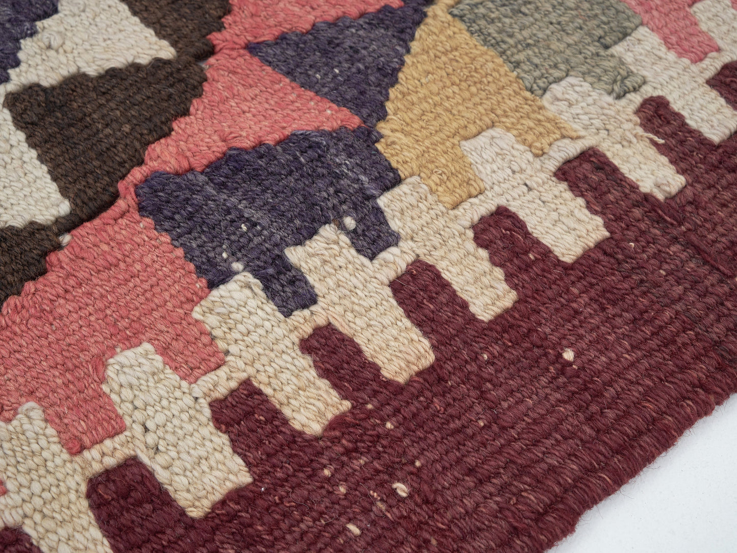 Turkish Vintage Runner Rug, Oushak Faded Runner Rug, Handmade Runner Rug, Kilim Runner, Kitchen Runner, Anatolia Rug, Runner Rug 3x14, 11297