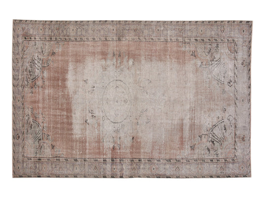Oushak Area Rug, Vintage Handmade Rug, Turkish Antique Rug, Neutral Faded Rug, Living Room Rug, Farmhouse Decor, Turkey Rug, Rug 6x9, 12130