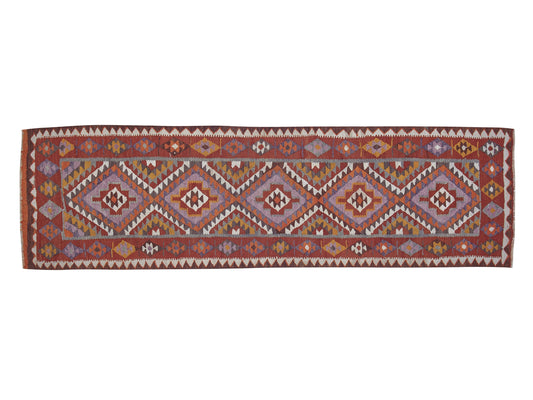 Vintage Handmade Runner Rug, Turkish Antique Runner Rug, Oushak Eclectic Runner Rug, Anatolia Rug, Bohemian Rug, Rug Runner 3x10, 11348