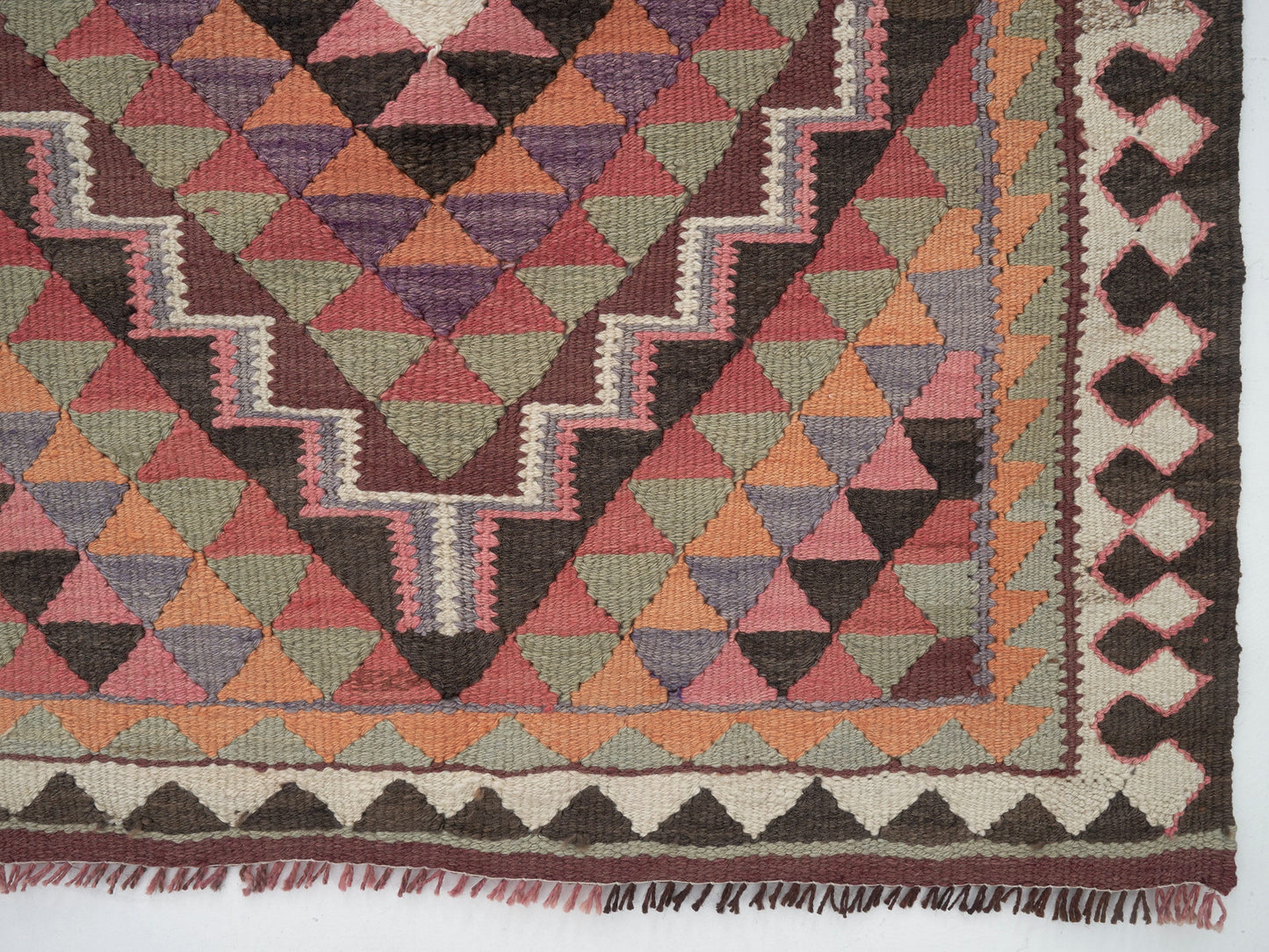 Turkish Kilim Runner Rug, Vintage Antique Runnner Rug, Oushak Eclectic Runner Rug, Bohemian Rug, Hallway Runner, Runner Rug 3x10, 11346