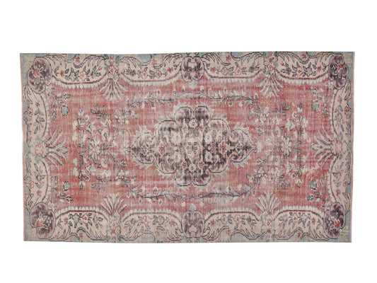 Oushak Area Rug, Turkish Vintage Rug, Handmade Antique Rug, Anatolia Rug, Neutral Floor Rug, Bohemian Rug, Turkey Rug, Rug 5x9, 12143