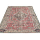 Oushak Area Rug, Turkish Vintage Rug, Handmade Antique Rug, Anatolia Rug, Neutral Floor Rug, Bohemian Rug, Turkey Rug, Rug 5x9, 12143