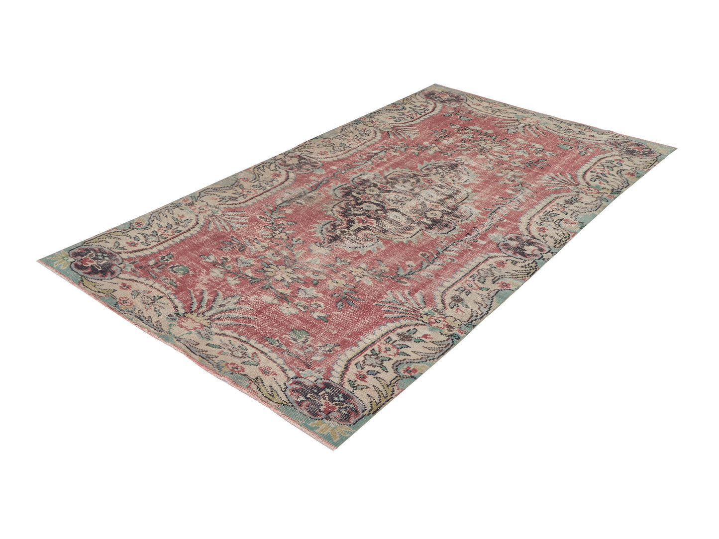Oushak Area Rug, Turkish Vintage Rug, Handmade Antique Rug, Anatolia Rug, Neutral Floor Rug, Bohemian Rug, Turkey Rug, Rug 5x9, 12143
