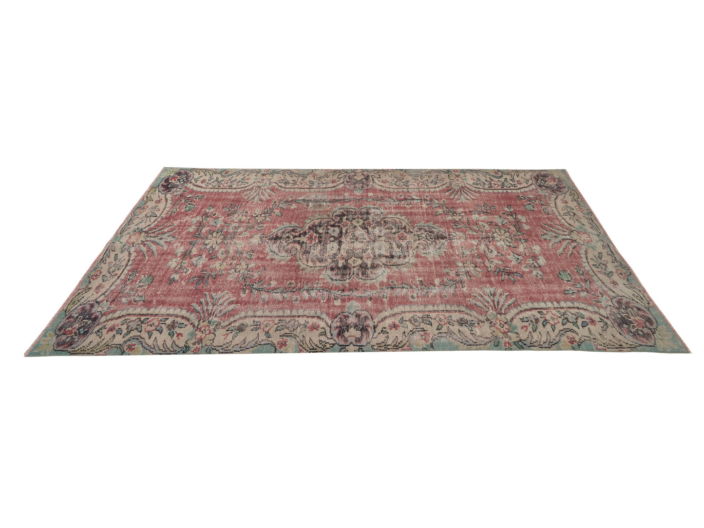 Oushak Area Rug, Turkish Vintage Rug, Handmade Antique Rug, Anatolia Rug, Neutral Floor Rug, Bohemian Rug, Turkey Rug, Rug 5x9, 12143