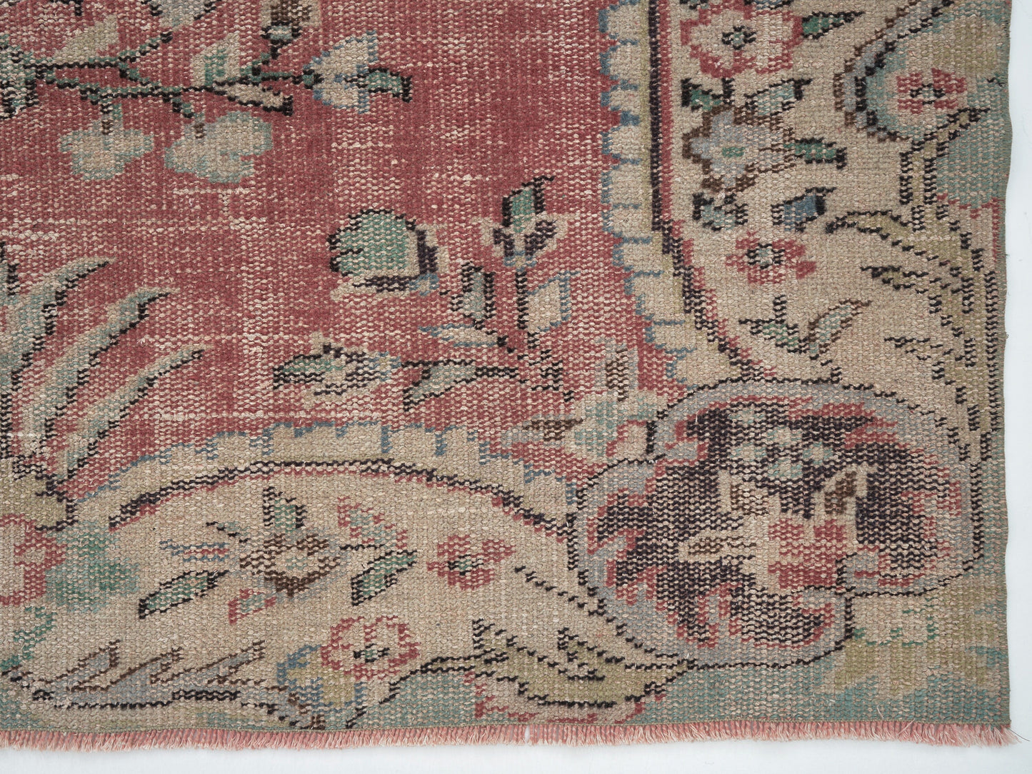 Oushak Area Rug, Turkish Vintage Rug, Handmade Antique Rug, Anatolia Rug, Neutral Floor Rug, Bohemian Rug, Turkey Rug, Rug 5x9, 12143
