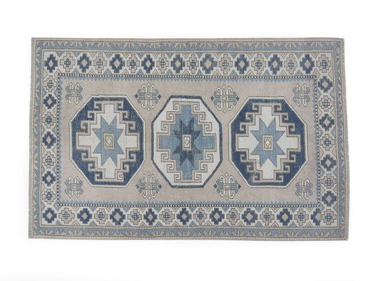 Oushak Vintage Rug, Turkish Handmade Rug, Area Eclectic Rug, Office Rug, Carpet Rug, Turkish Carpet, Turkey Rug, Rug 5x7, 12434